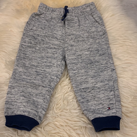 Tommy Hilfiger Gray/Blue/Yellow Zipper Hoodie and Sweatpants size 18M - Picture 7 of 10